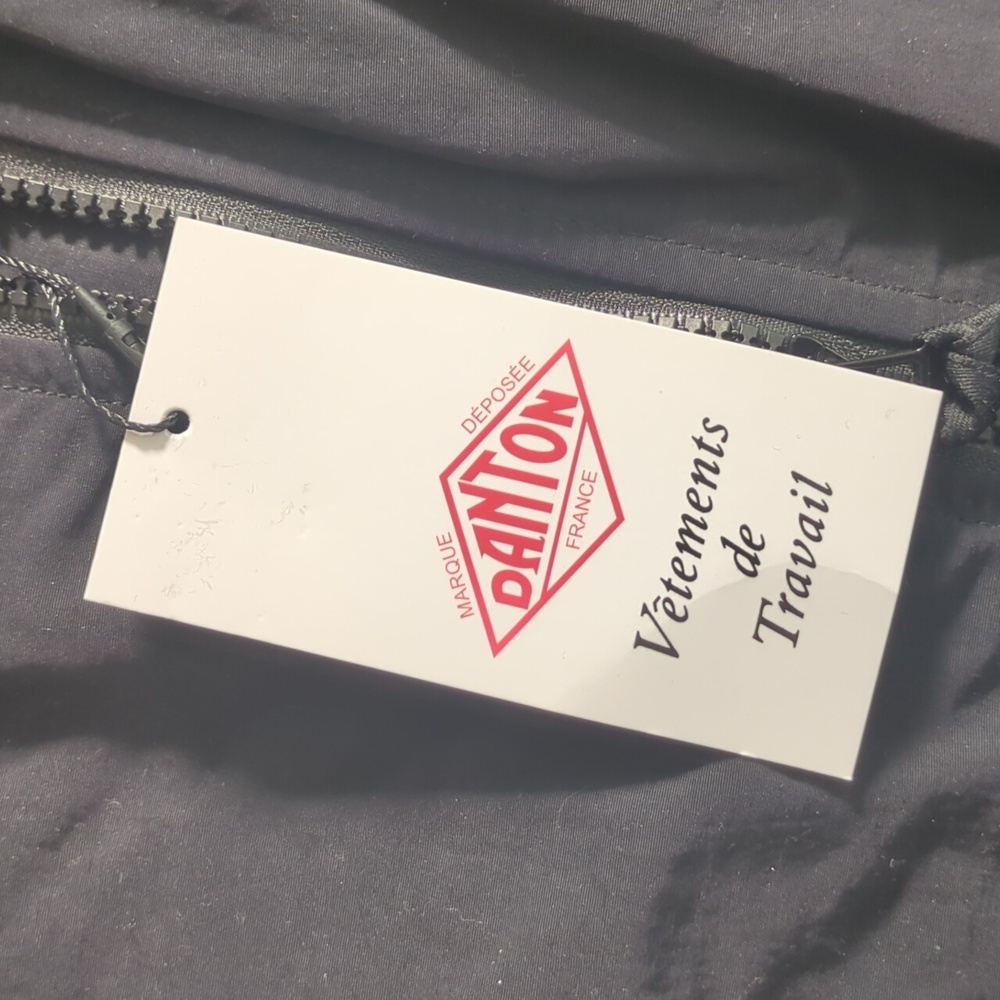 Danton π―π΅ Japan Hooded Windbreaker/Showerproof Jacket Medium Black - Picture 11 of 12